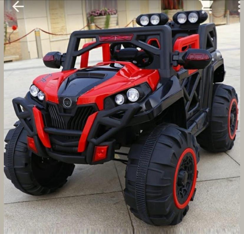 MSP Electric red kids ride-on jeep